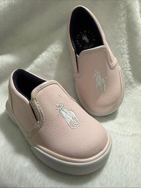 Polo by Ralph Lauren Pink Slip-On Kids' Sneakers